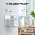 thumbnail image 6 of Multi Plug Outlet, USB Wall Charger, Surge Protector, 7 Outlet Extender with 4 USB  Ports (2 USB C) 1680J Power Strips Outlets with Night Light, Wall Plug Adapter Spaced for  Travel Office, 6 of 7