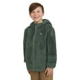 thumbnail image 2 of Eddie Bauer Youth Kid's High Pile Plush Hooded Full Zip Jacket (Green/Large), 2 of 7