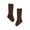 Coffee, variant on Baby Knee High Socks Long Ruffled School Middle Socks 1 Pack Bow Ribbed Solid Color Wear