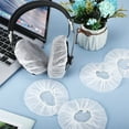 thumbnail image 6 of NOGIS 100Pcs White Non-Woven Sanitary Headphone Ear Cover, Disposable Super Stretch Covers Washable, for Most On Ear Headphones Earpads (L - 11cm), 6 of 6