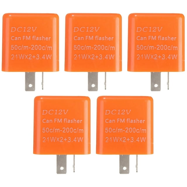 10X Relé Intermitente de Indicador de Señal de LED Ajustable de Velocidad de Motocicleta de 2 12V