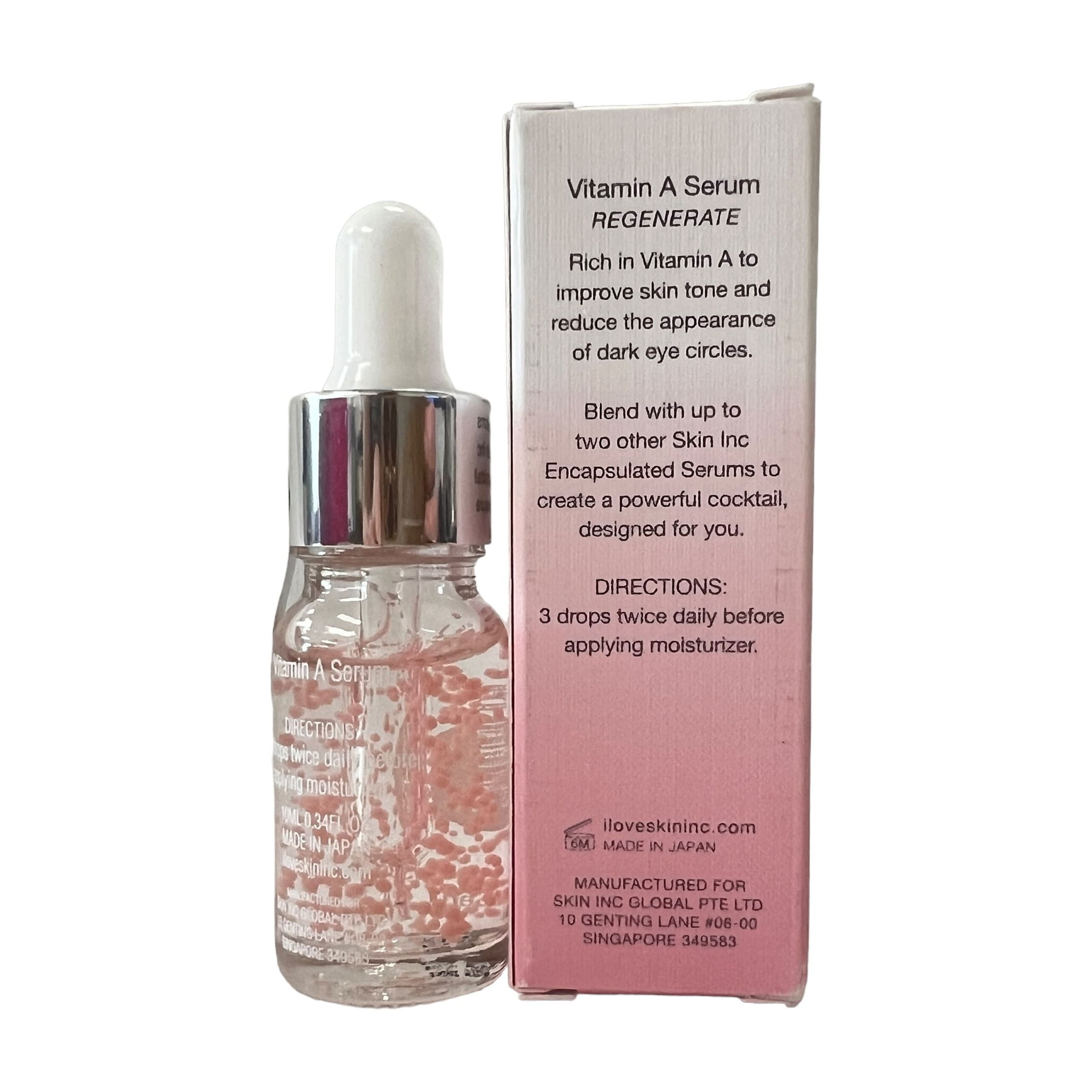 Skin Inc Supplement Bar Vitamin A Serum Rejuvenate 10ml / 0.34 fl oz