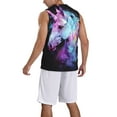 thumbnail image 2 of Sikiie Rainbow Spotted White Horse Basketball Jersey Reversible Men's Mesh Athletic Sports Shirts Training Practice S-4XL4X-Large, 2 of 6