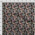 thumbnail image 4 of oneOone Georgette Viscose Black Fabric Tropical Leaf Sewing Material Print Fabric By The Yard 42 Inch Wide, 4 of 5