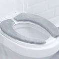 thumbnail image 2 of Bewildely Funda de asiento de inodoro lavable y reutilizable para calidez y comodidad, alfombrilla para asiento de inodoro, cálida y Juegos de accesorios de baño rosa 40*14*8cm, 2 of 6