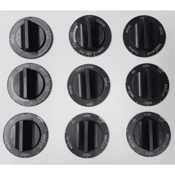 814362 for Whirlpool Electric Range Burner Oven Knobs AP3139541 PS389194