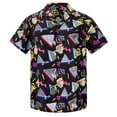 thumbnail image 2 of Camisa de playa de manga corta para hombre, ropa de disfraz de los años 80 para hombre, camisetas vintage divertidas con estampado 3D completo, camisa con botones estilo discoteca retro para mujer, 2 of 4