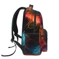thumbnail image 3 of Fotbe Neon Spectrum Cat Portrait Mochila Casual con Estampado para Escuela, Viajes y Actividades al Aire Libre - Duradera, Ligera y Cómoda, 3 of 5