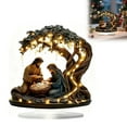 thumbnail image 4 of Newborn Nativity Scene Acrylic Tabletop Decoration, 2D Life Tree of Jesus Flat Figurine, Durable Acrylic Christmas Ornament for Desk, Shelf, or Mantel Holiday Home Decor, 4 of 8