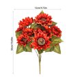 thumbnail image 3 of Adornos navideños, adornos para árboles de Navidad, regalos navideños, simulación de girasol de 9 cabezas, flor de simulación, decoración de flores falsas para el hogar, girasol de simulación, 3 of 6