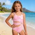 thumbnail image 2 of MEZZALL Summer Girls One-Piece Swimsuit Monokini For Beach Pool Water Play Sun Comfortable Stretch Swimwear Hawaii With Cartoon / Flower Print Beachwear, 2 of 5