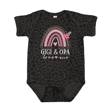 

Inktastic Gigi and Opa Love Me Rainbow Gift Baby Girl Bodysuit
