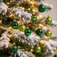 thumbnail image 4 of 48 Pcs Christmas Ball Ornaments 1.18 in Shatterproof Plastic Hanging Baubles Mixed Shiny Glitter Mini Xmas Tree Decorations for Holiday Home Wreath Party Decor, 4 of 8
