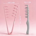 thumbnail image 6 of Texture Comb, Voluminous Wide Tooth Texture Styling Comb for Hair Styling, Root Lifter Comb with Textured Non Slip Grip, ABS Plastic Hair Styling Tool for Men Women (Black+Pink), 6 of 7