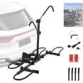 thumbnail image 3 of QinaQin Hitch Mounted Smart Tilting 2-Bike Rack, 180lbs Capacity, Black, 3 of 7