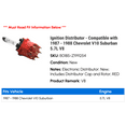 thumbnail image 2 of Ignition Distributor - Compatible with 1987 - 1988 Chevy V10 Suburban 5.7L V8, 2 of 3