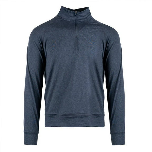 Burnside B8167 Soft Jersey Quarter Zip-Ink Blue-L