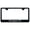 Rugged Black, variant on Semper Fi Laser Etched Logo Stainless Steel License Plate Frame (Chrome)