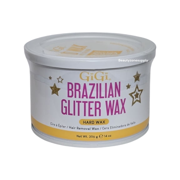 GiGi Wax Can Brazilian Glitter Hard Wax 14 oz #43264