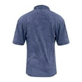 thumbnail image 4 of Evdexr Distressed T Shirt Mens Mokaloha Polo T-Shirt Lapel Retro Solid Color Beach Tops Trendy Big and Tall Short Sleeve Oversized Acid Wash Shirt with Pockets Navy 3XL, 4 of 4