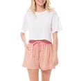 thumbnail image 5 of MixMatchy Women's Solid Elastic Waist band with Drawstring Tencel Shorts, 5 of 7