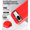 thumbnail image 7 of Petocase for Google Pixel 8A Case,Shockproof Dust/Drop Proof 3-Layer Protection [Without Screen Protector] Rugged Heavy Duty Cover Case for Google Pixel 8A, Red, 7 of 7