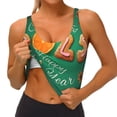 thumbnail image 4 of Lsque Merry Christmas 2025 Printed Women'S Sports Bra, Compression, Moisture Wicking, High-Impact Sports Bra For Women,Supportive sports bra-Large, 4 of 9