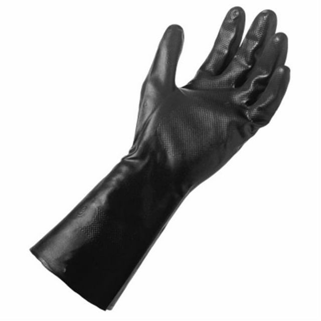 Mens Large Grease Monkey Black Long Cuff Neoprene Glove