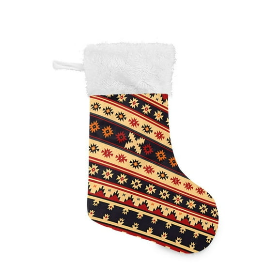 Haosy Christmas Stockings for Christmas Tree Fireplace Family Holiday Party 18 inch Geometric Bohemia Africa