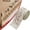 Beige, variant on Christmas Velvet Ribbon, 6.3cm Wide 2M Merry Christmas Glitter Print, Gold Wrapping Decor, 1 Roll