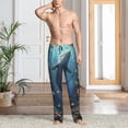 thumbnail image 2 of Sikiie Underwater Dolphin Mens Pajama Pants Sleep & Lounge Pants, PJ Bottoms With elastic waistb and Pockets XX-Large, 2 of 6