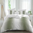 thumbnail image 2 of Dark Green Bedding 3 Piece Duvet Cover Set Twin Size, Modern Gradient Vertical Stripes Geometric Soft Microfiber Comforter Cover with Zipper Closure & Pillowcases, Wrinkle & FadeResistant Quilt Cover, 2 of 9
