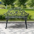 thumbnail image 4 of Costway Banc de Jardin Style Chaise en Aluminium Moulé pour Extérieur, 4 of 10