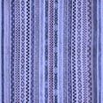thumbnail image 1 of Ahgly Company Machine Washable Indoor Square Abstract Blue Modern Area Rugs, 7' Square, 1 of 4
