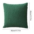 thumbnail image 3 of Corduroy Pillow Cover – Decorative Throw Cushion Case | Soft Polyester, Hidden Zipper, Boho Accent | Gray, Orange, Wine, Navy, Green, Light Blue | 17.7x17.7 in, 3 of 6