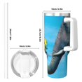 thumbnail image 4 of Sikiie Elephant Trunk Couple Flowers Insulated Stainless Water Bottle Lid Travel Mug Cup Insulated Tumblers Cup 40oz Ice Bully With Handle, 4 of 8