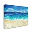 thumbnail image 3 of Stupell Industries Modern Beach Scene Abstract Shore Coastal Painting Gallery Wrapped Canvas Print Wall Art, 3 of 5