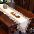 thumbnail image 2 of AUQ Table Runner,Elegant Design with Lace Trim Table Cloth,Waterproof and Oil-Resistant PU Table Runners,40*180cm,Style5, 2 of 4
