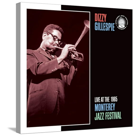 Art.com Dizzy Gillespie, Live at the 1965 Monterey Jazz Fest Stretched Canvas Print Wall Art, 24" x 24"