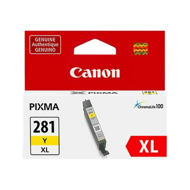 Canon CLI-281 Y XL - 8.3 ml - Taille XL - Jaune - original - Réservoir d'Encre - pour PIXMA TR7520, TR7620, TR8620, TS6220, TS6320, TS702, TS8220, TS8320, TS9520, TS9521
