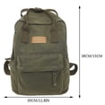 thumbnail image 4 of Casual Hommes Femmes Sac à Dos Coton Toile Sac d'École Mode Sac à Dos (Blanc), 4 of 10