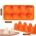 thumbnail image 5 of Sylvtty Ghost Silicone Mold Non-Stick 3D Chocolate Molds 8-Cavity Halloween Baking Mold for Jelly Candy Pudding Ice Cube Gummy Crayon Resin, 5 of 7