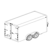 The Trailer Parts Outlet - 12CC - 12'x6' Covered Cargo Trailer DIY Master Plans, PAPER / No Kit