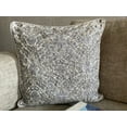 thumbnail image 6 of The HomeCentric Decorative Pillow Cases Grey Pack of 2, 22"x22" (55x55 cm) Jacquard Bead Embroidery, Textured & Jacquard Throw Pillow Cover For Sofa, Abstract Modern Style - Ashen Splatter, 6 of 8