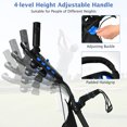thumbnail image 5 of Gymax 4 Wheels Foldable Golf Push Pull Cart Trolley w/ Brake Waterproof Bag Blue, 5 of 10