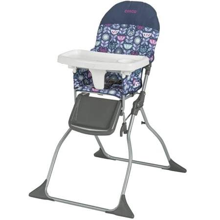 Cosco Simple Fold Lightweight & Compact High Chair, Poppy