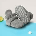 thumbnail image 3 of Otqutp Closed Toe Footwear for Toddler Baby Soft Soled Shoes Socks Solid Color Patchwork Knitted Plush Baby Socks 0 To 12 Months, 3 of 3