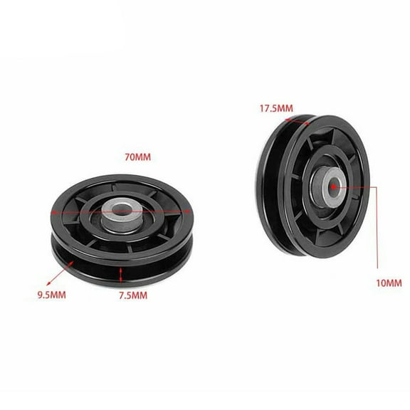 Rooha 1Pcs Pulley Silent Gym Pulley Machine Bearing Heavy Strength Training Attachment Accessories High Running Precision 50-100Mm