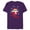 Purple, variant on Star Wars The Mandalorian Grogu Joy to the Galaxy Holiday - Short Sleeve Blended T-Shirt for Adults - Customized-Dark Heather