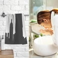 thumbnail image 7 of SKYSONIC Hand Towels New York Skyline Patterned 2 PCS, Cotton Bath Towel for Drying Face Hands Body ,Absorbent Lightweight Towels for Bathroom Ktichen Travel Gym, 16"x28", 7 of 7